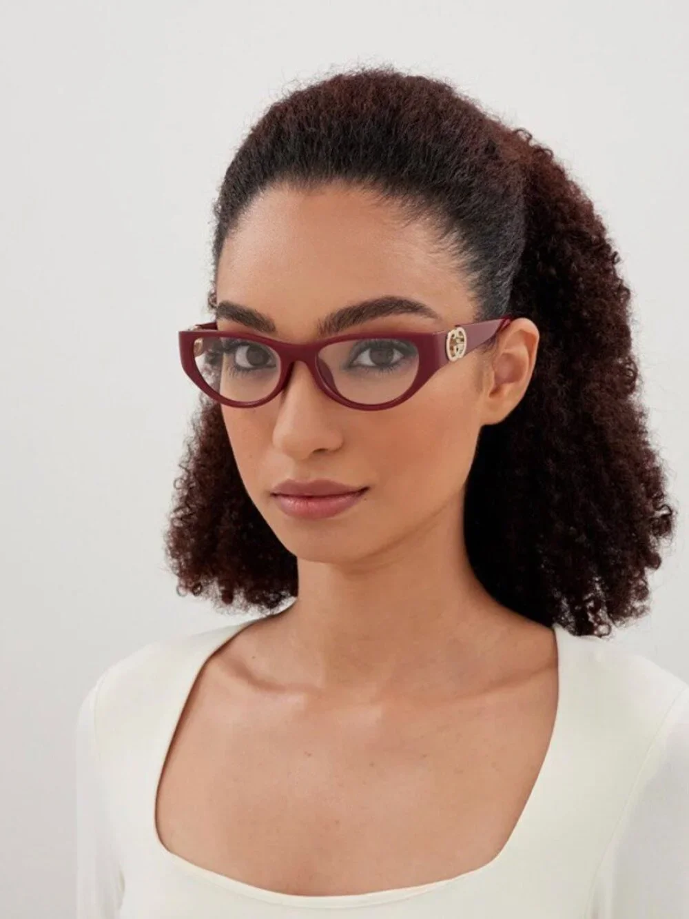 Gucci GG1825O 002 Cat Eye Eyeglasses - Havana 54mm